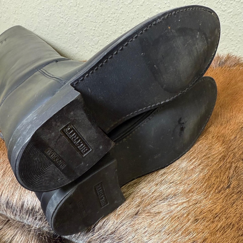 VTG Effingham By Bond Boot Co 6 Black Leather Riding Boots 6 Made USA Equestrian - Picture 7 of 11